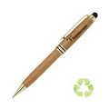 ECO Bamboo Twist Action Mechanical Pencil with Stylus